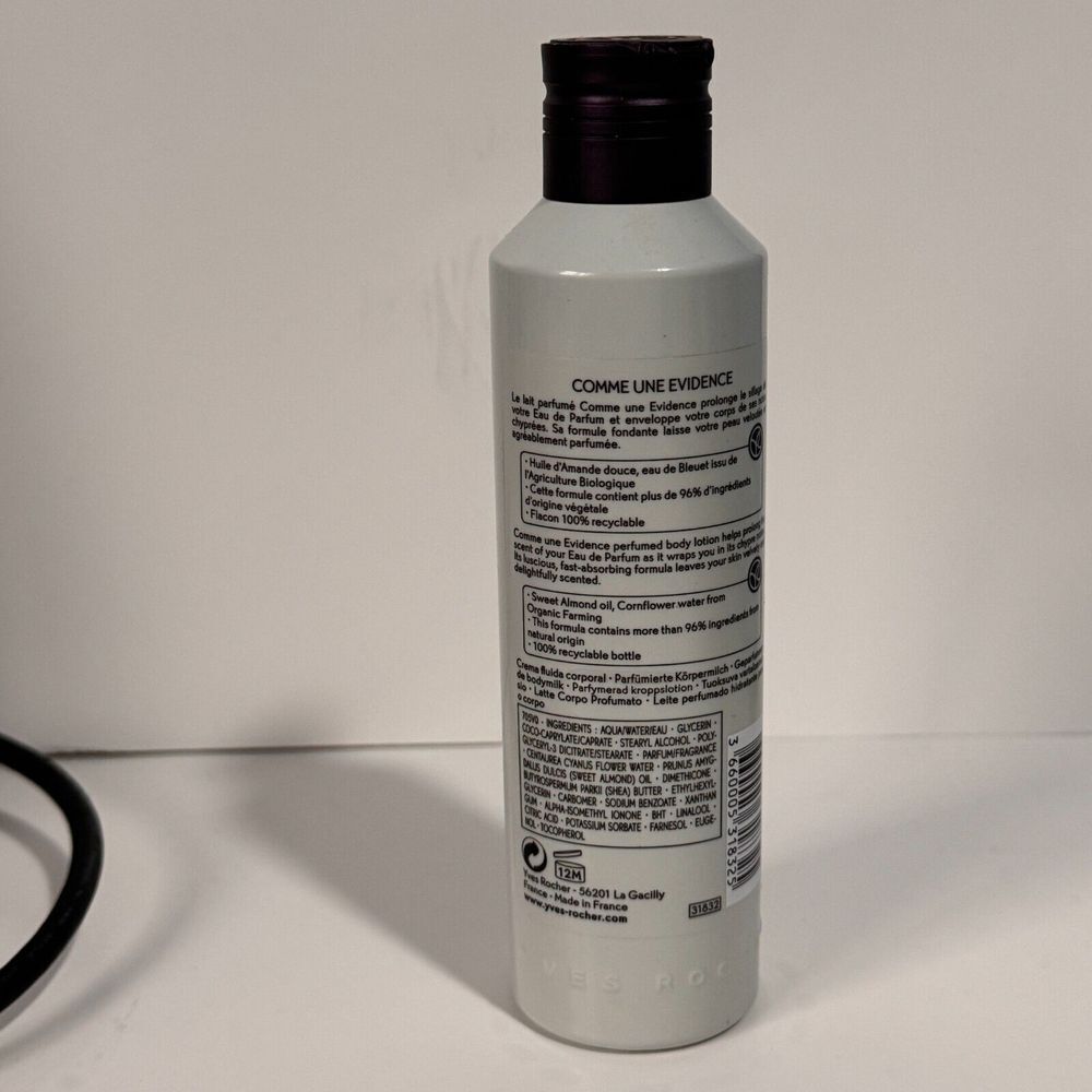 Yves Rocher Comme Une Evidence Perfumed Fast Absorbing Body Lotion 6.7 fl oz. - Picture 2 of 4